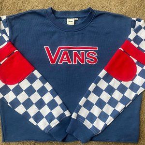 Vans BMX Red, White and Blue Crop Sweatshirt
